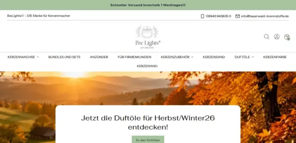 BwLights® - DIE Marke für Kerzenmacher