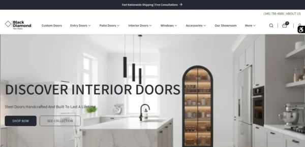 Black Diamond Iron Doors