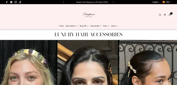 Dauphines of New York Luxury Hair Accessories