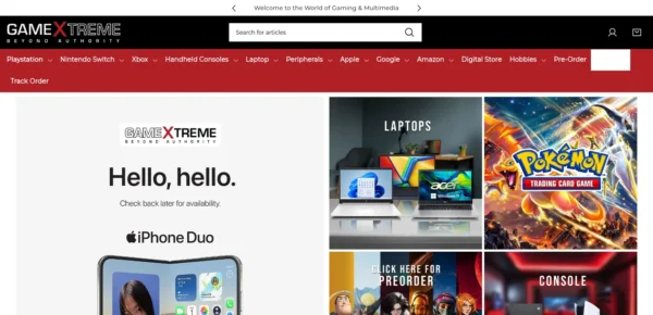 Game Xtreme eCommerce Portal