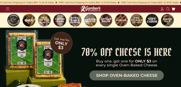 Gardners Wisconsin Cheese and Sausage