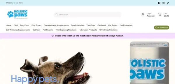 Holistic Paws Pet Supplies