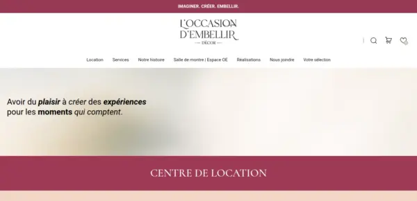 L'occasion d'embellir