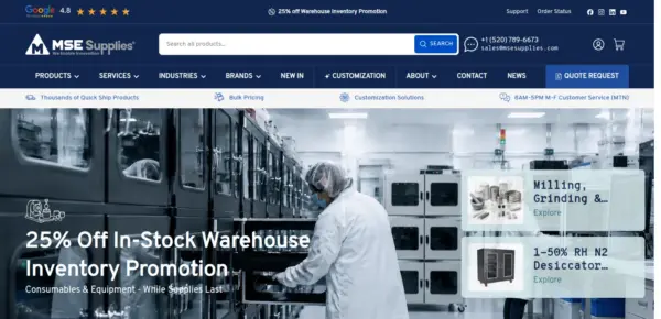 Advanced Materials and Lab Equipment Supplier
