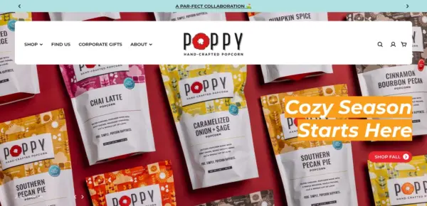 Poppy Hand-Crafted Popcorn