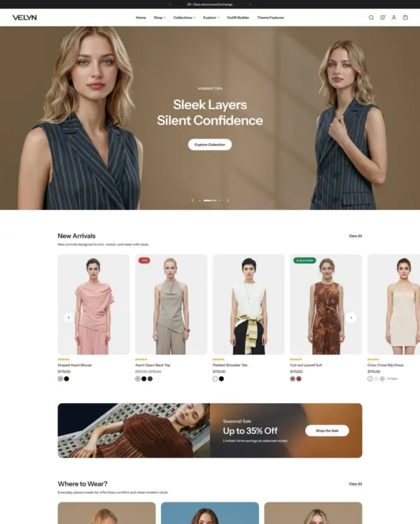 Purity Shopify theme – Velyn preset
