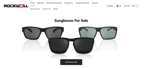 Men's Big Face Watches, Sunglasses, and Apparel by Rockwell Watches