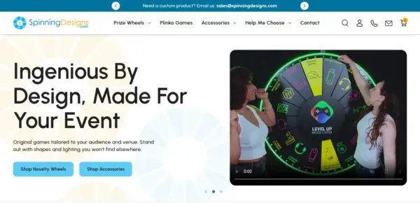 Spinning Designs