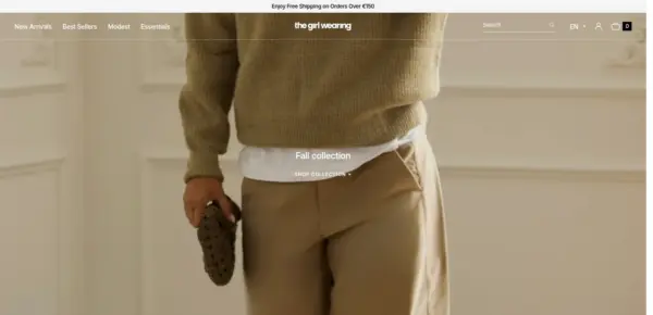 THE GIRL WEARING
