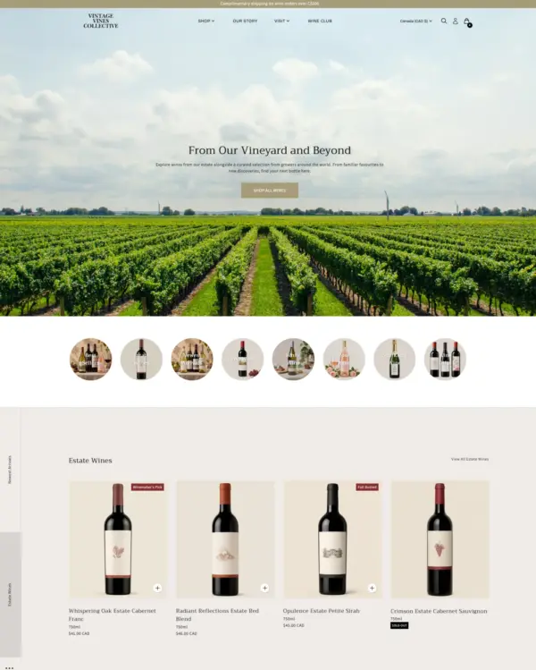 Vincent Shopify theme – Oakland preset