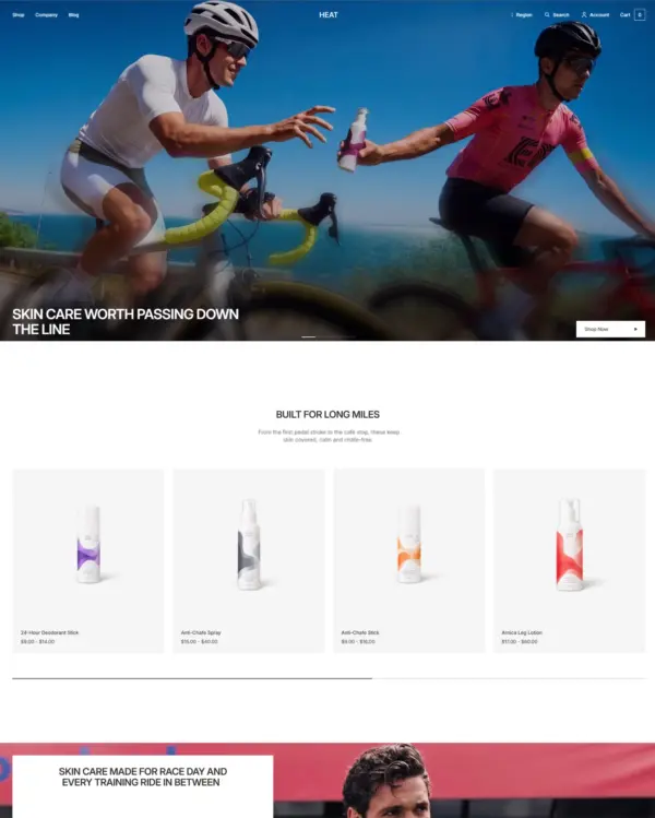 Azimuth Shopify theme – Heat preset