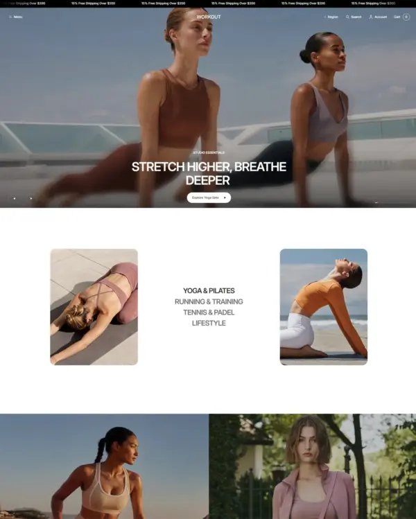 Azimuth Shopify theme – Workout preset