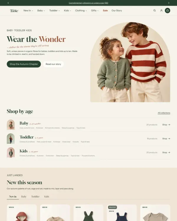 Blum Shopify theme – Fable preset