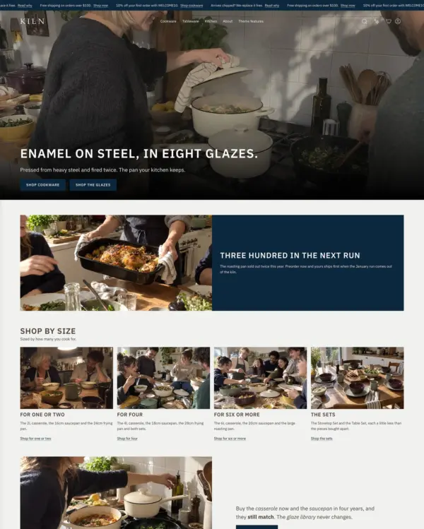 Envy Shopify theme – Enamel preset
