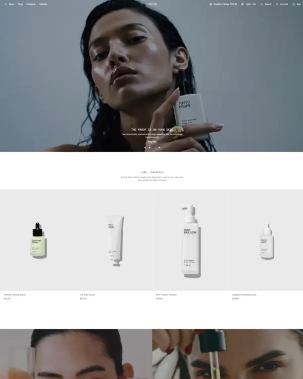 Metropolitan Shopify theme – Youth preset